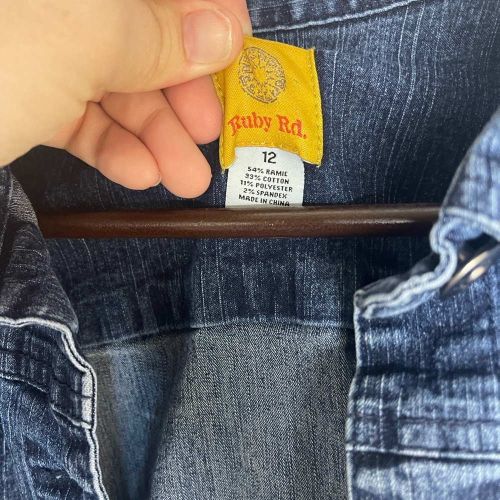 Ruby Rd Ladies Jean Jacket - Picture 2 of 3